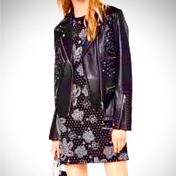 NWT🔥$155 OFF🔥DESIGNER DRESS EMBELLISHED ALL OVER WITH STUDS Michael Michael Kors - Picture 3 of 12